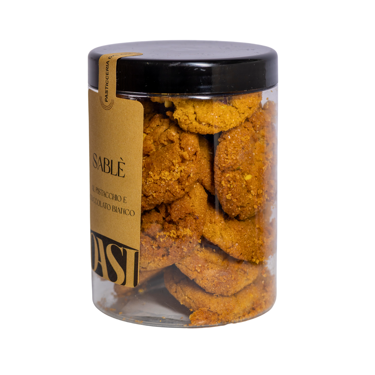 Sablè al pistacchio e cioccolato bianco