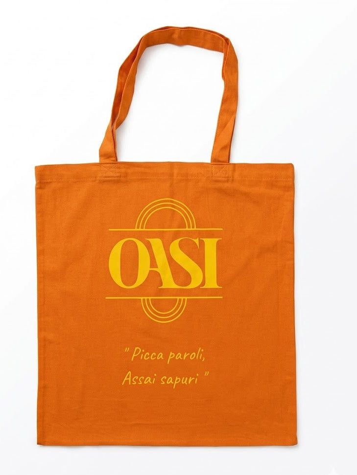 Tote Bag "Oasi" in Cotone – Edizione Speciale "Picca paroli, Assai sapuri”